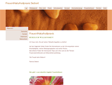 Tablet Screenshot of frauen-naturheilpraxis.de